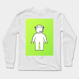 Banksy Style Astronaut Minifig  Customize My Minifig Long Sleeve T-Shirt